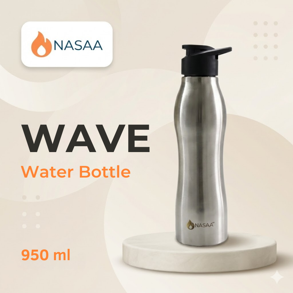 Wave Water Bottle (Steel Series)